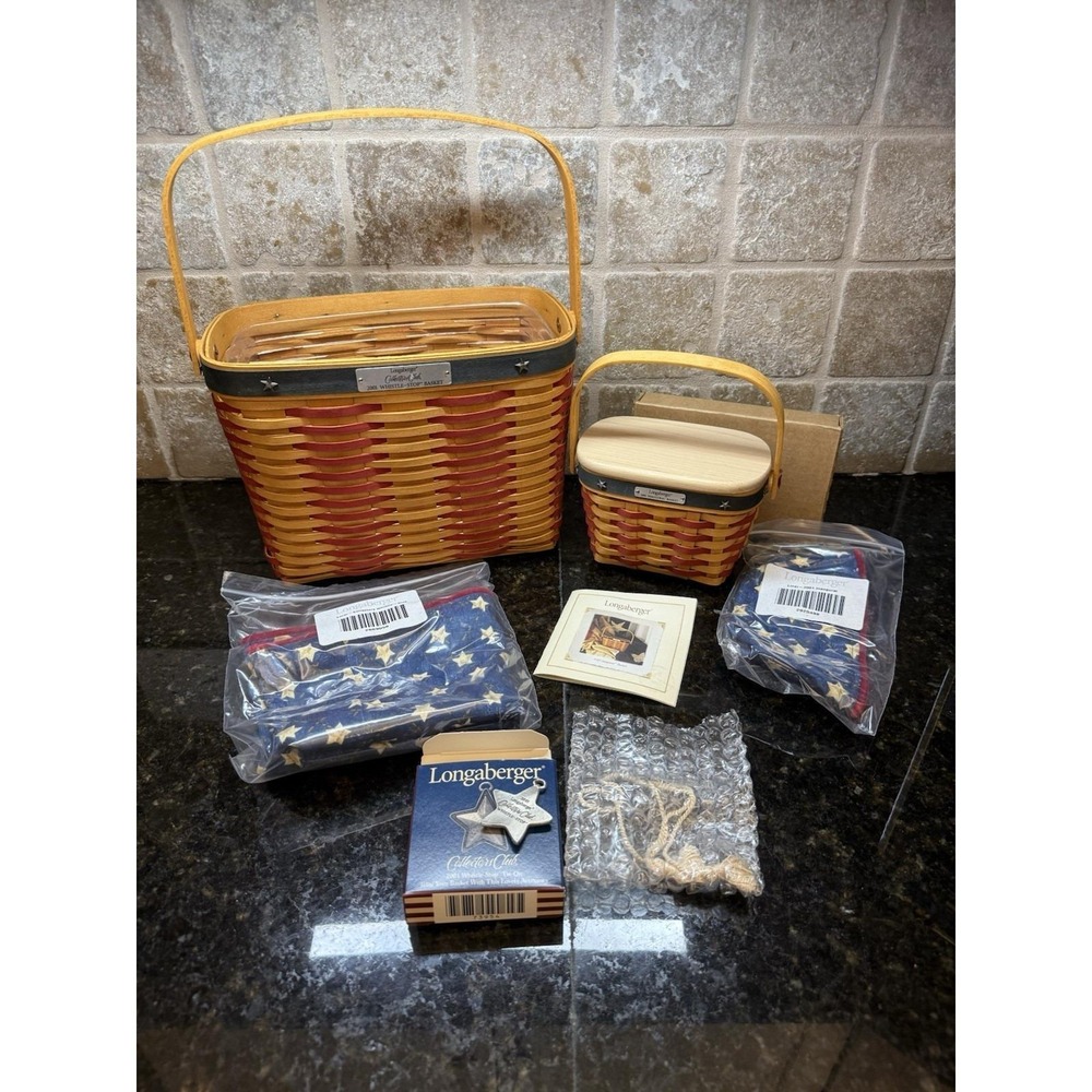 Longaberger Collectors Club 2001 Whistle Stop Basket & Hostess Appreciation USA
